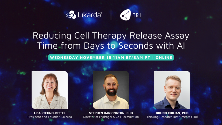 Webinar - Reducing Cell Therapy Release Assay Time from Days to Seconds with AI