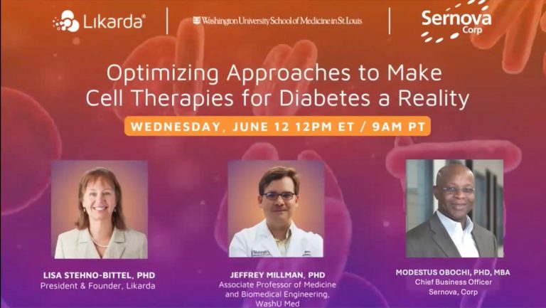 June 2024 Webinar - Optimizing Approaches to Make Cell Therapies for Diabetes a Reality